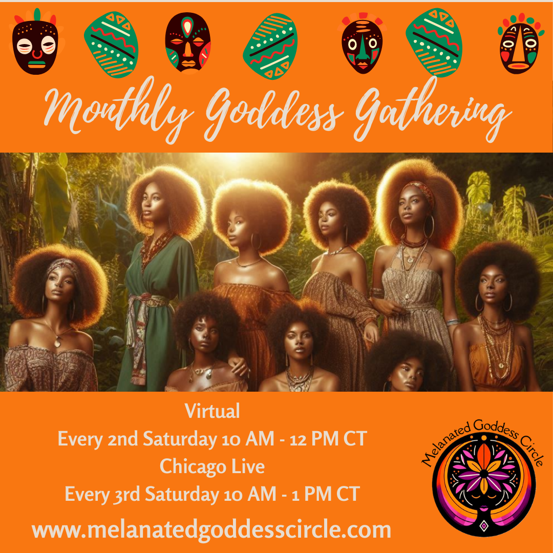 Monthly Goddess Gathering Event Flyer